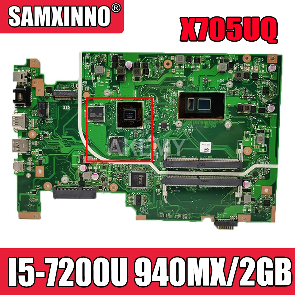 Материнская плата для ноутбука Akemy X705UQ Материнская плата Asus Vivobook 17 X705U X705UQ X705UV X705
Материнская плата для ноутбука Akemy X705UQ Материнская плата Asus Vivobook 17 X705U X705UQ X705UV X705