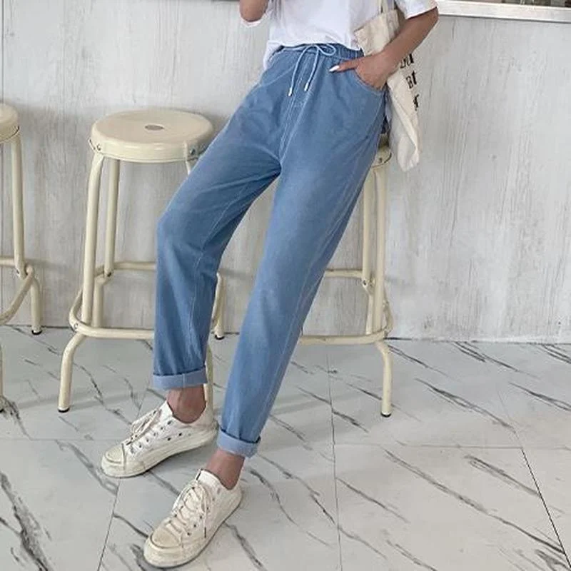 New Summer Women Harajukju Drawstring Jeans Fashion Y2k Pants High Waist Loose Straight Mom Pants Casual Trousers Pantalon Cargo
New Summer Women Harajukju Drawstring Jeans Fashion Y2k Pants High Waist Loose Straight Mom Pants Casual Trousers Pantalon Cargo