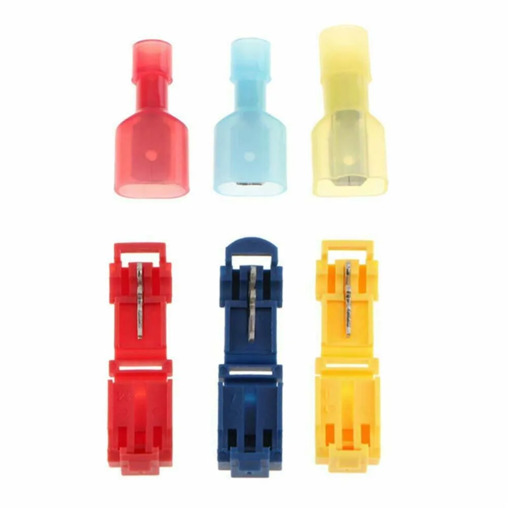 T Tap Quick Splice Wire Connector kit Wire Joint Copper + Nylon Crimp Cable Motorcycle + Female Spade Connector
T Tap Quick Splice Wire Connector kit Wire Joint Copper + Nylon Crimp Cable Motorcycle + Female Spade Connector