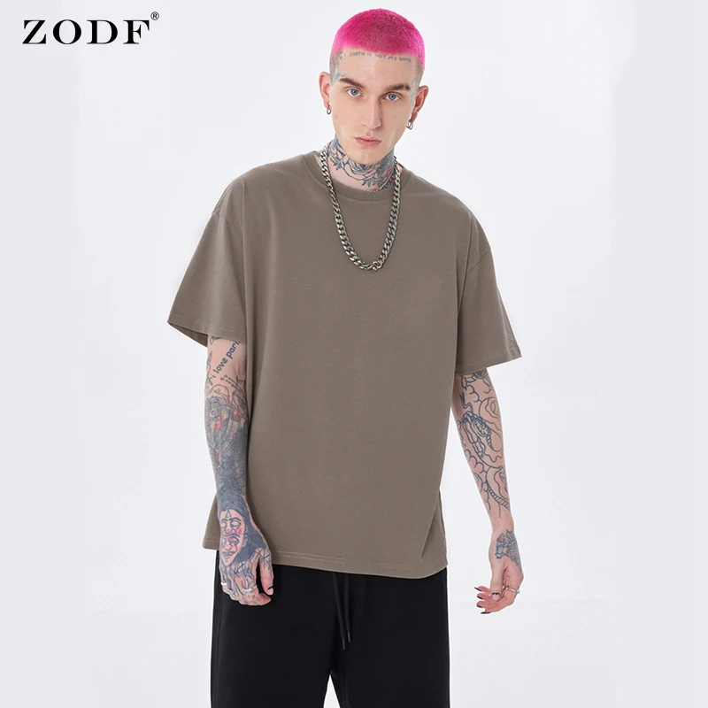 ZODF New 2022 Men Spring Summer Solid Cotton T Shirts Loose Hip Hop Unisex 230gsm T-Shirt Brand Streetwears HY0063
ZODF New 2022 Men Spring Summer Solid Cotton T Shirts Loose Hip Hop Unisex 230gsm T-Shirt Brand Streetwears HY0063