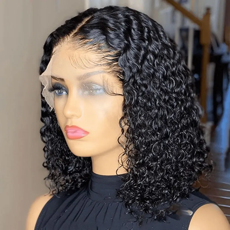 Natural Looking Short Bob 4x4 Lace Front Silk Base Wig Free Part Black Synthetic Kinky Curly Wig for Women Baby Hair PrePlucked
Natural Looking Short Bob 4x4 Lace Front Silk Base Wig Free Part Black Synthetic Kinky Curly Wig for Women Baby Hair PrePlucked