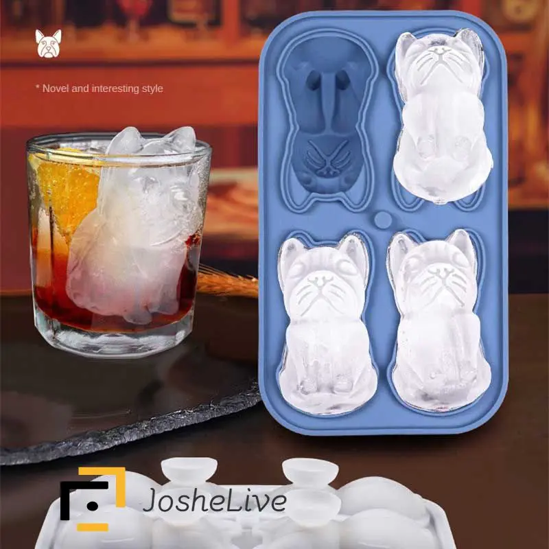 Portable Food Grade Silicone Material Ice Cream Tray Durable French Bulldog Ice Tray Drinkware Accessories Ice Tray Mold Cartoon
Portable Food Grade Silicone Material Ice Cream Tray Durable French Bulldog Ice Tray Drinkware Accessories Ice Tray Mold Cartoon
