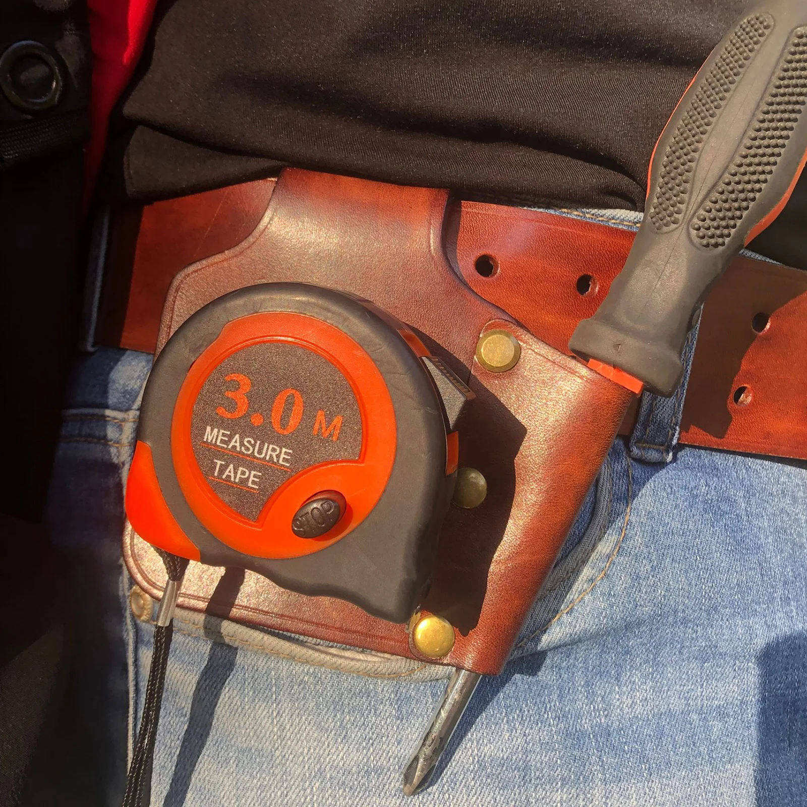 Tourbon Genuine Thick Leather Tape Measure Holder Screwdriver Tool Carrier Pouch Holster for Belt(5cm)
Tourbon Genuine Thick Leather Tape Measure Holder Screwdriver Tool Carrier Pouch Holster for Belt(5cm)