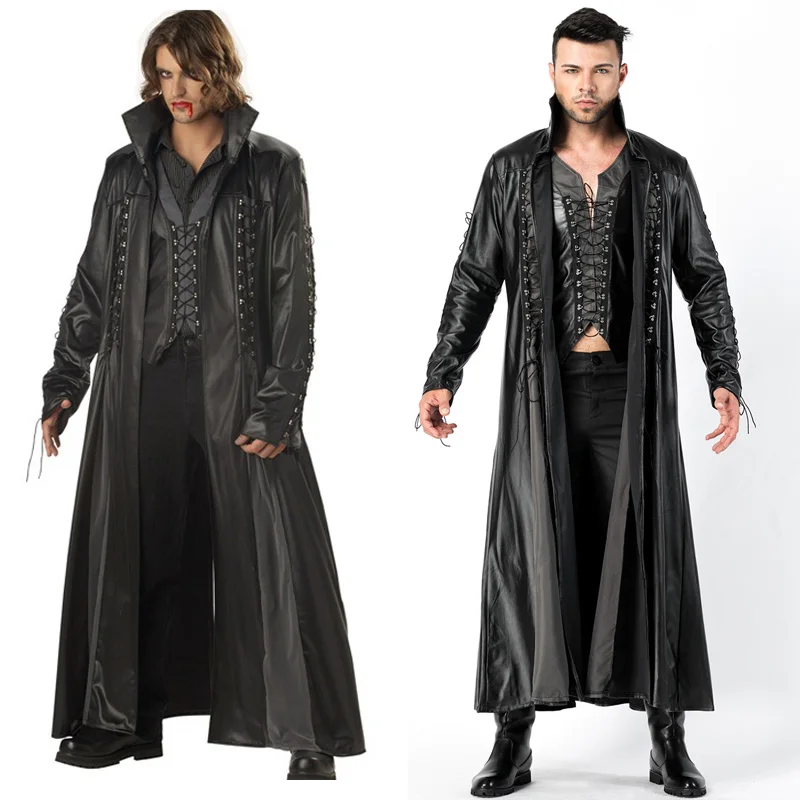Halloween Deluxe Man Medieval Cosplay Vampire PU Leather Fantasia Fancy Dress Costume
Halloween Deluxe Man Medieval Cosplay Vampire PU Leather Fantasia Fancy Dress Costume