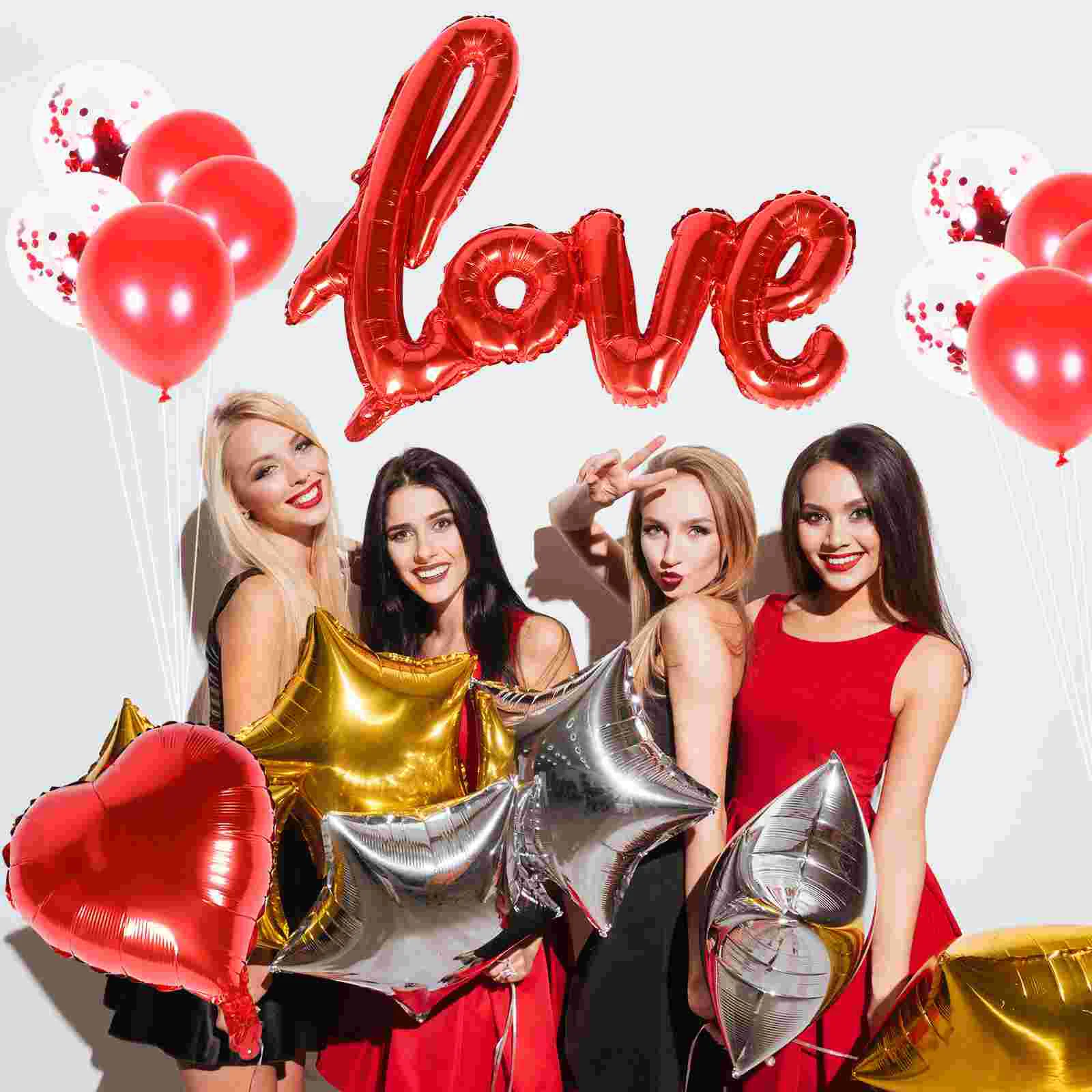 1 Set Decorative Balloons Valentine Party Aluminum Balloons Wedding Balloons
1 Set Decorative Balloons Valentine Party Aluminum Balloons Wedding Balloons