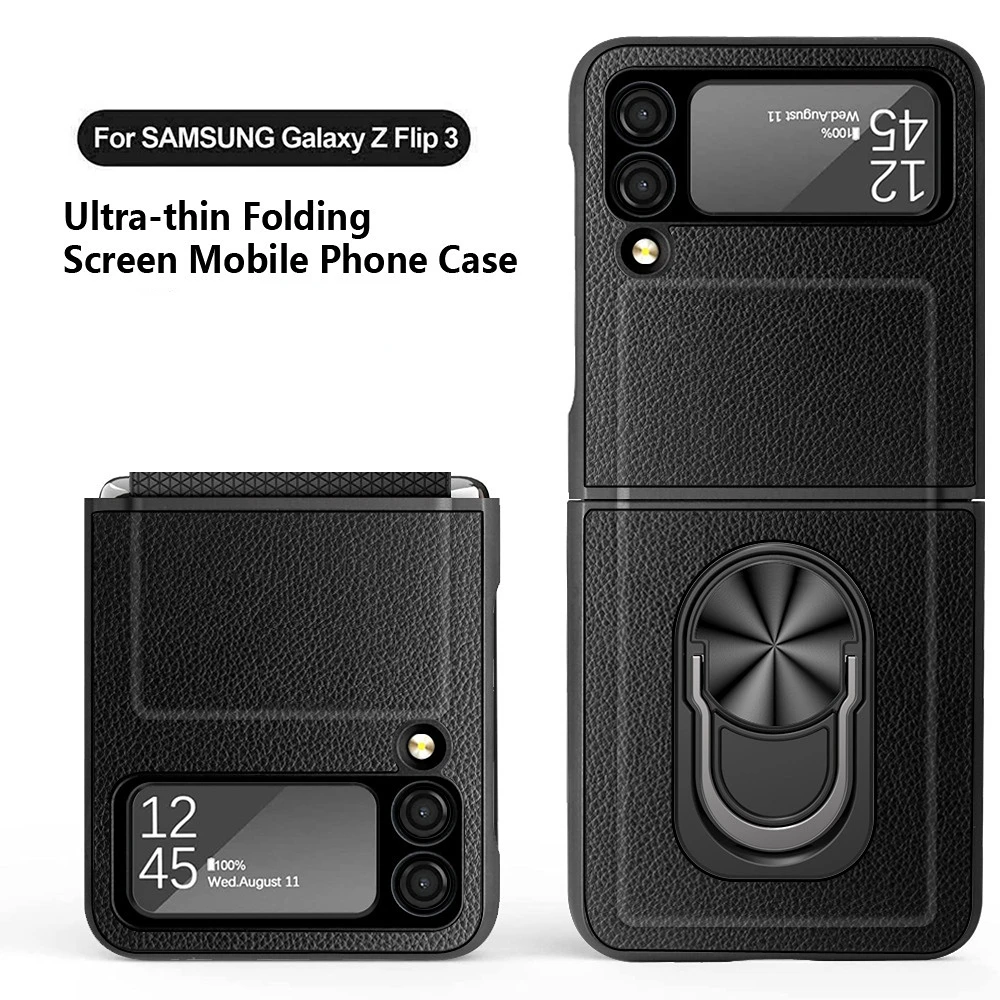 Case for Samsung Galaxy Z Flip3 Phone Case Foldable Screen Lens Protector Fastened Ring on-Board Stand Protective Cover
Case for Samsung Galaxy Z Flip3 Phone Case Foldable Screen Lens Protector Fastened Ring on-Board Stand Protective Cover