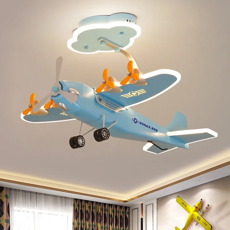 

Современные Мультяшные украшения, светильники в виде самолета, потолочные светильники для детской спальни, креативные дизайнерские лампы в скандинавском стиле для комнаты мальчика