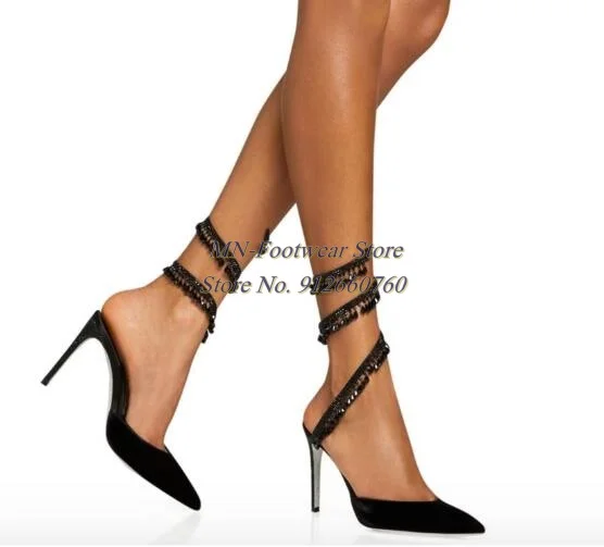 New Arrivals Women Shoes Black Chandelier Velvet Slingbacks High Heels Pointed Toe Stiletto Crystal Embellished Pumps Size 34-43
New Arrivals Women Shoes Black Chandelier Velvet Slingbacks High Heels Pointed Toe Stiletto Crystal Embellished Pumps Size 34-43