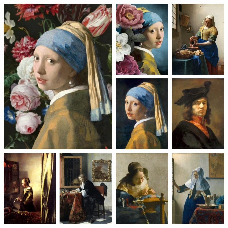 Girl With A Pearl Earring By Johannes Vermeer Diamond Painting AB Drills The Milkmaid Famous Art Crystal Cross Stitch Home Decor
Girl With A Pearl Earring By Johannes Vermeer Diamond Painting AB Drills The Milkmaid Famous Art Crystal Cross Stitch Home Decor