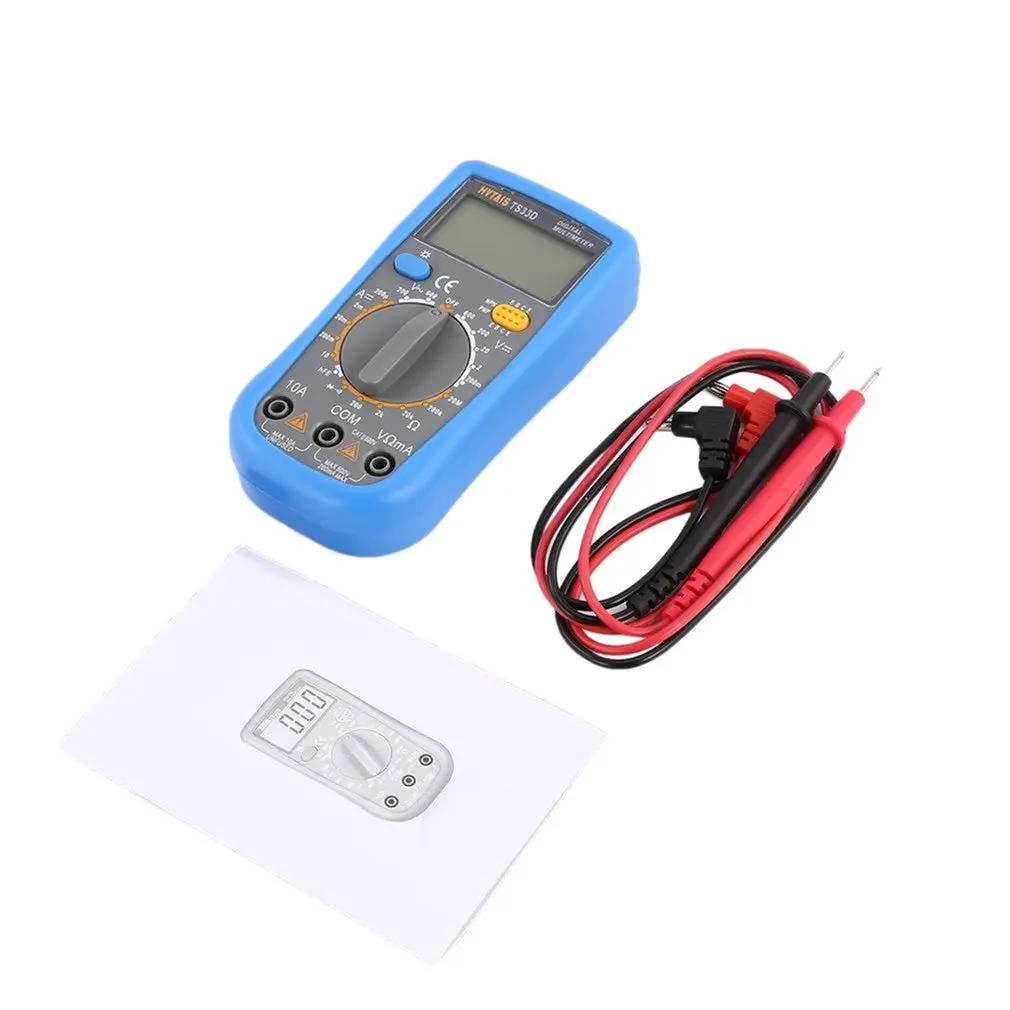 HYTAIS TS33D With DC AC Voltmeter Fast Accurately Measures Voltage Current Resistance Capacitance Digital Multimeter
HYTAIS TS33D With DC AC Voltmeter Fast Accurately Measures Voltage Current Resistance Capacitance Digital Multimeter