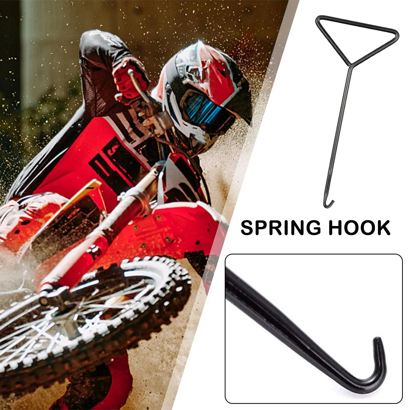 Выхлопная пружина Крюк Инструмент Съемник Т-образная рукоятка стильный внедорожник мотовездеход мотоцикл гонки 
Выхлопная пружина Крюк Инструмент Съемник Т-образная рукоятка стильный внедорожник мотовездеход мотоцикл гонки