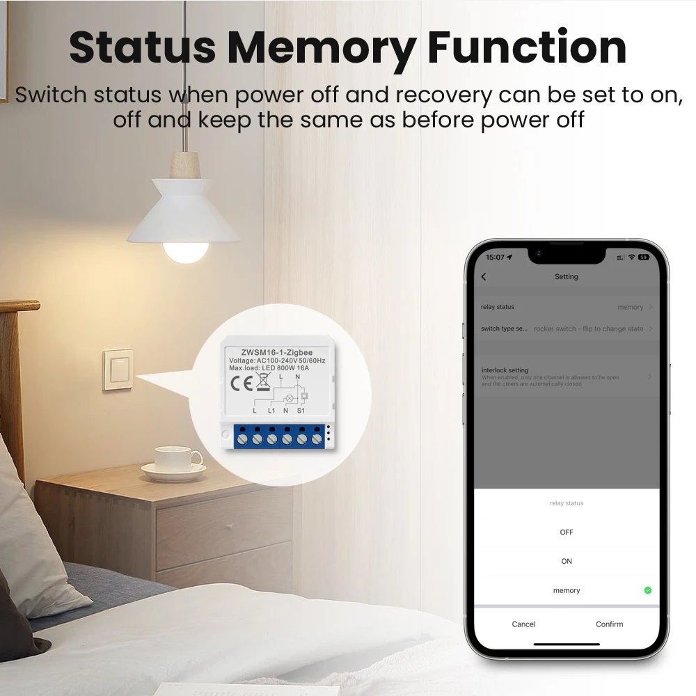 ZigBee On-off 1/2/3/4-way Double-control Switch Mini Module Remote Control Graffiti Intelligent Circuit Breaker
ZigBee On-off 1/2/3/4-way Double-control Switch Mini Module Remote Control Graffiti Intelligent Circuit Breaker