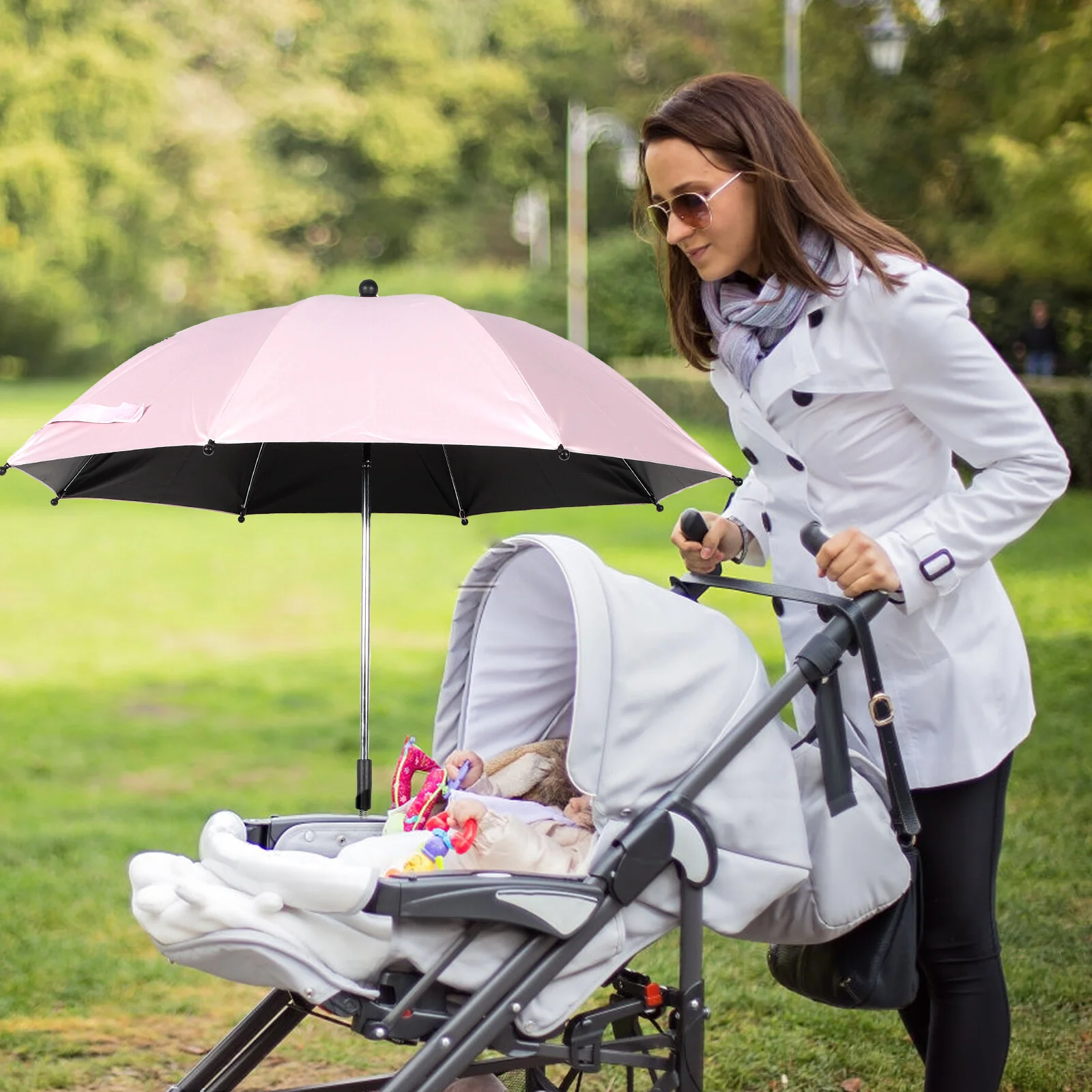 

Umbrella Sun Chair UV Protection Sunshade Umbrellas Boat Parasol Stroller Beach Accessories Rubber Large Baby