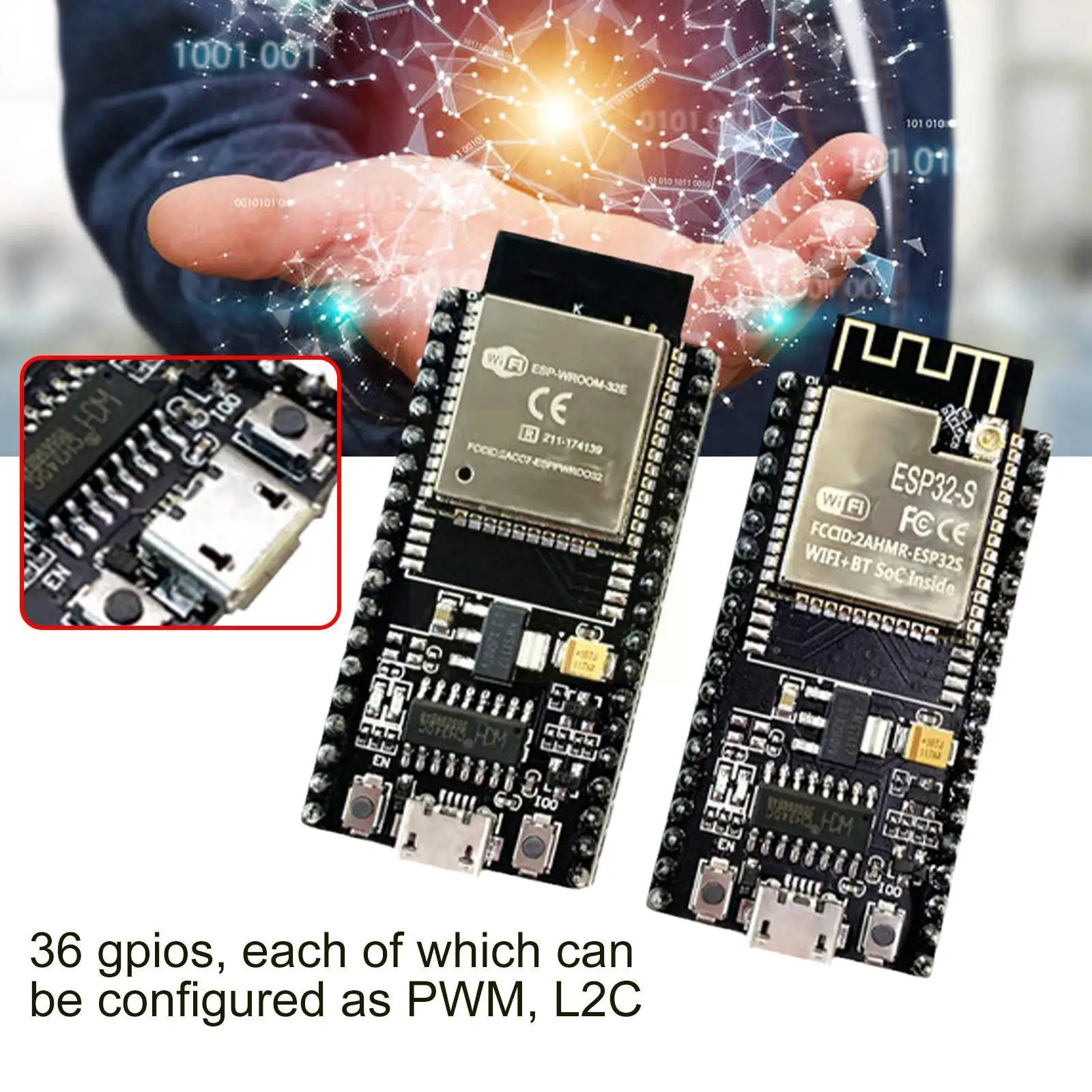Nodemcu Esp-32s Esp-wroom-32e Wireless Module Lua Wifi And Board Things Internet Port Of Pcb Usb Development Antenna With I3o7
Nodemcu Esp-32s Esp-wroom-32e Wireless Module Lua Wifi And Board Things Internet Port Of Pcb Usb Development Antenna With I3o7