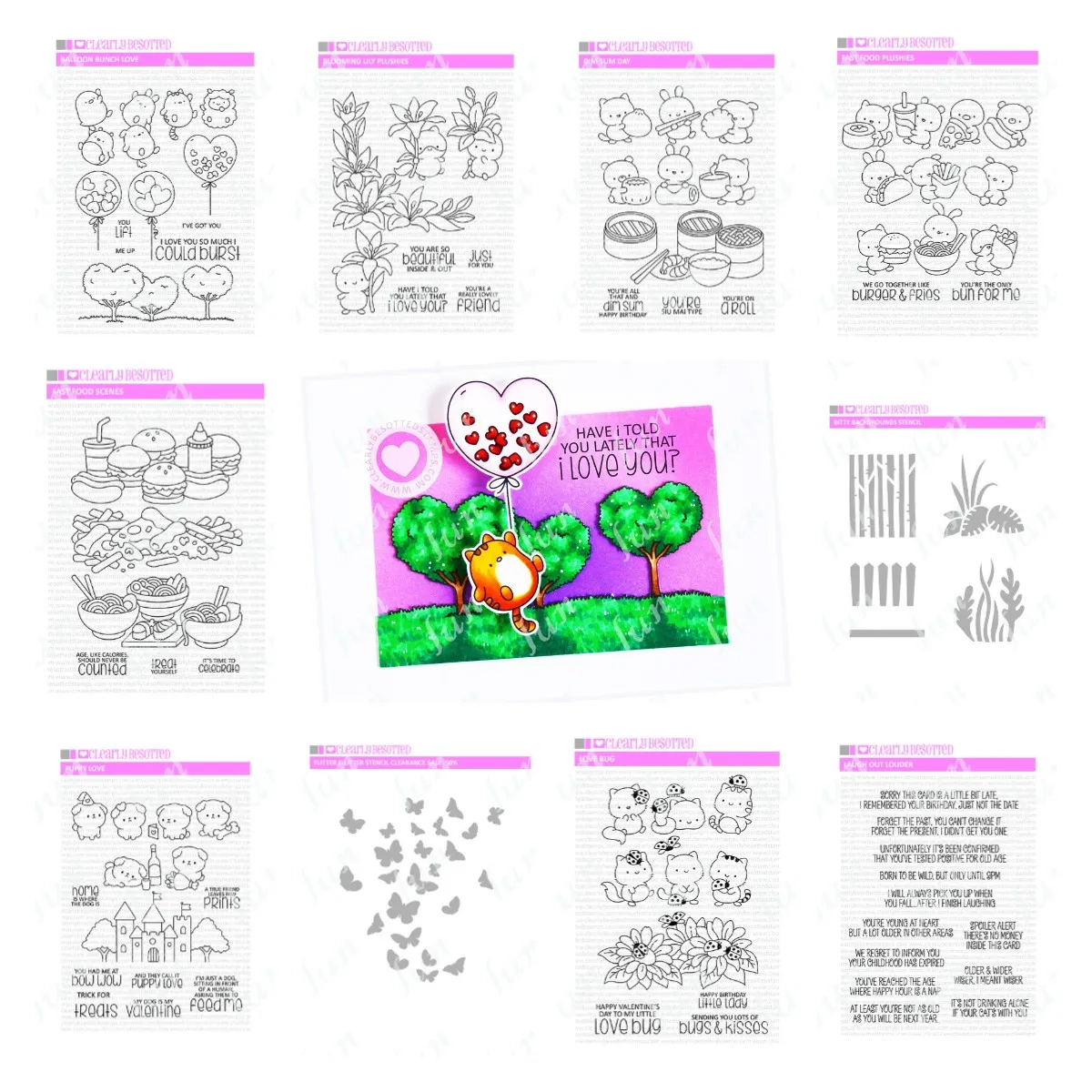 

New Balloon Clear Stamps Layered Stencils and Metal Cutting Dies Sets for Diy Craft Emboss Greeting Card Scrapbooking Decoration
