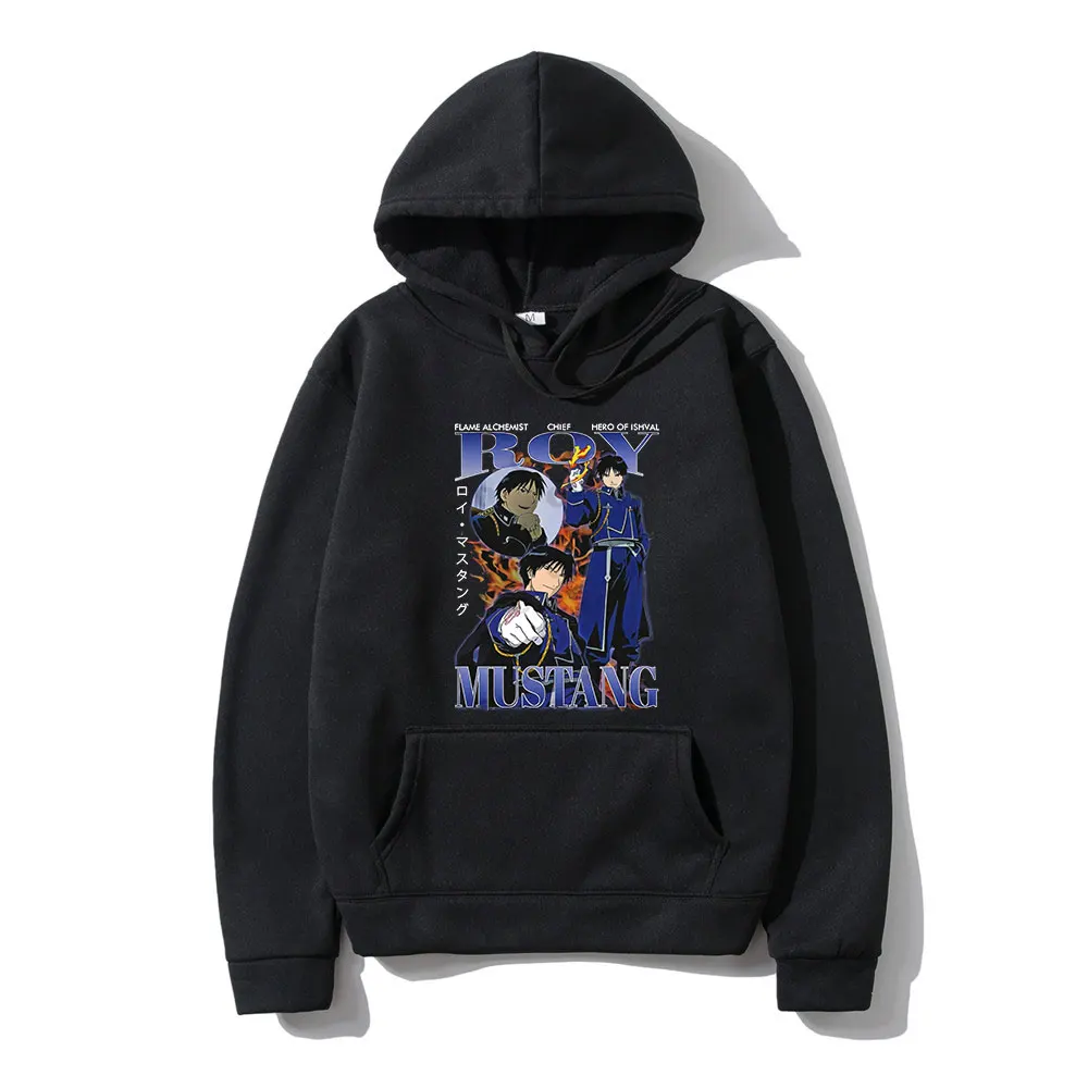 Japanese Anime Fullmetal Alchemist Roy Mustang Hoodie Men Harajuku Manga Graphic Sweatshirts Unisex Oversized Pullovers Male
Japanese Anime Fullmetal Alchemist Roy Mustang Hoodie Men Harajuku Manga Graphic Sweatshirts Unisex Oversized Pullovers Male