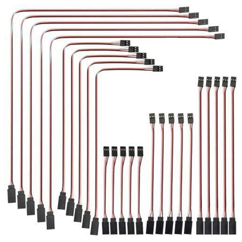 25 Pcs JR Style Servo Extension Cable,Servo Cables,Male To Female JR Plug, RC Servo Extension Lead Wire For RC Car
25 Pcs JR Style Servo Extension Cable,Servo Cables,Male To Female JR Plug, RC Servo Extension Lead Wire For RC Car