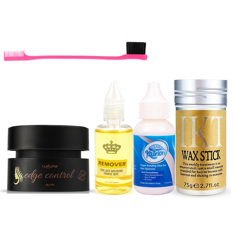 Waterproof Wig Glue 38ml Invisible Hair Glue For Lace Wig with Wax Stick For Wig Edge Control Hair Brush Elastic Melting Band
Waterproof Wig Glue 38ml Invisible Hair Glue For Lace Wig with Wax Stick For Wig Edge Control Hair Brush Elastic Melting Band