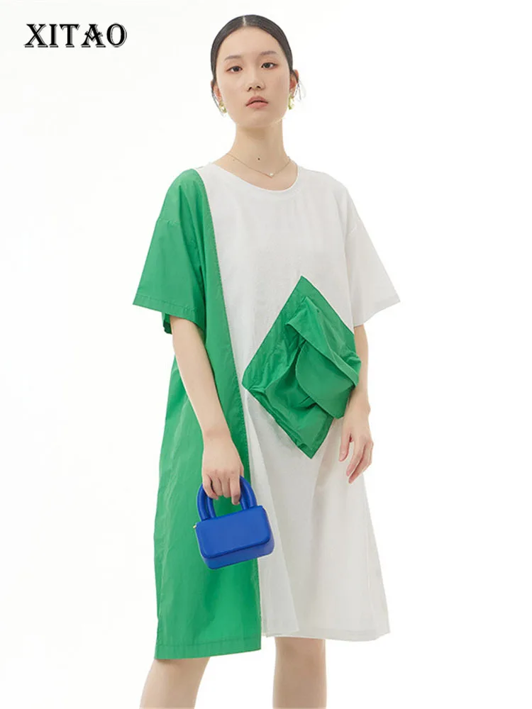 XITAO Hit Color Dress Fashion Pullover Small Fresh Patchwork Small Fresh 2022 Summer Goddess Fan Casual Style Dress WMD5418
XITAO Hit Color Dress Fashion Pullover Small Fresh Patchwork Small Fresh 2022 Summer Goddess Fan Casual Style Dress WMD5418