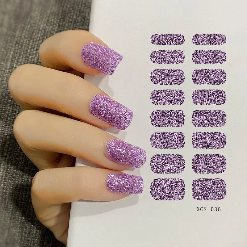 16tips Nail Stickers Wholesale Gradient Glitter Nail Art Stickers Simple Waterproof Full Color Solid Color Sticker DIY Accessory
16tips Nail Stickers Wholesale Gradient Glitter Nail Art Stickers Simple Waterproof Full Color Solid Color Sticker DIY Accessory