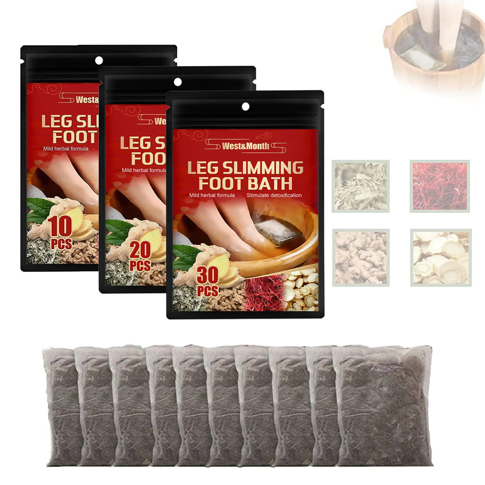 Natural Mugwort Foot Soak Ginger Foot Bathing Bag Foot Care For Leg Slimming Lymphatic Drainage Ginger Foot Soak For
Natural Mugwort Foot Soak Ginger Foot Bathing Bag Foot Care For Leg Slimming Lymphatic Drainage Ginger Foot Soak For