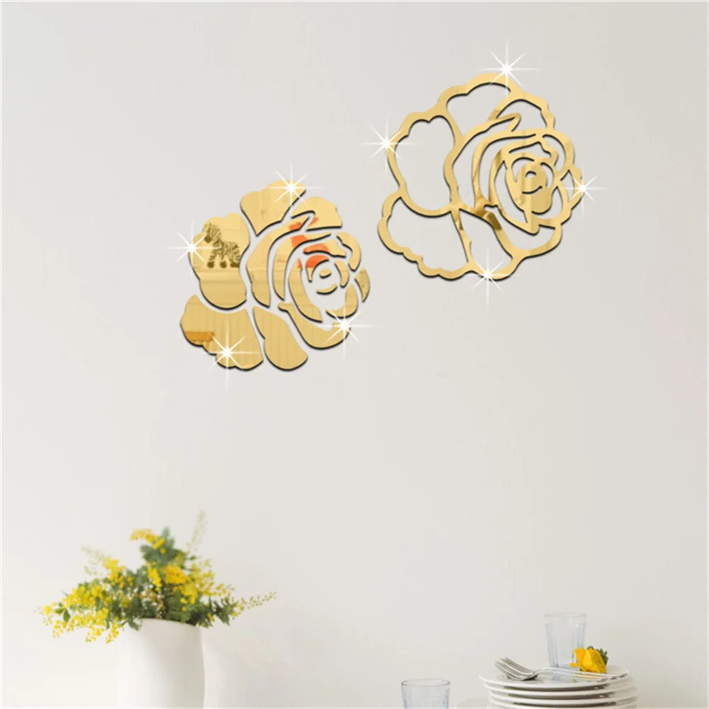 Acrylic DIY Flowers 3D Mirror Wall Sticker Mirror Mural Acrylic Decals for Room Toilet Bathroom Stickers Wall Decor Mural Espejo 
Acrylic DIY Flowers 3D Mirror Wall Sticker Mirror Mural Acrylic Decals for Room Toilet Bathroom Stickers Wall Decor Mural Espejo