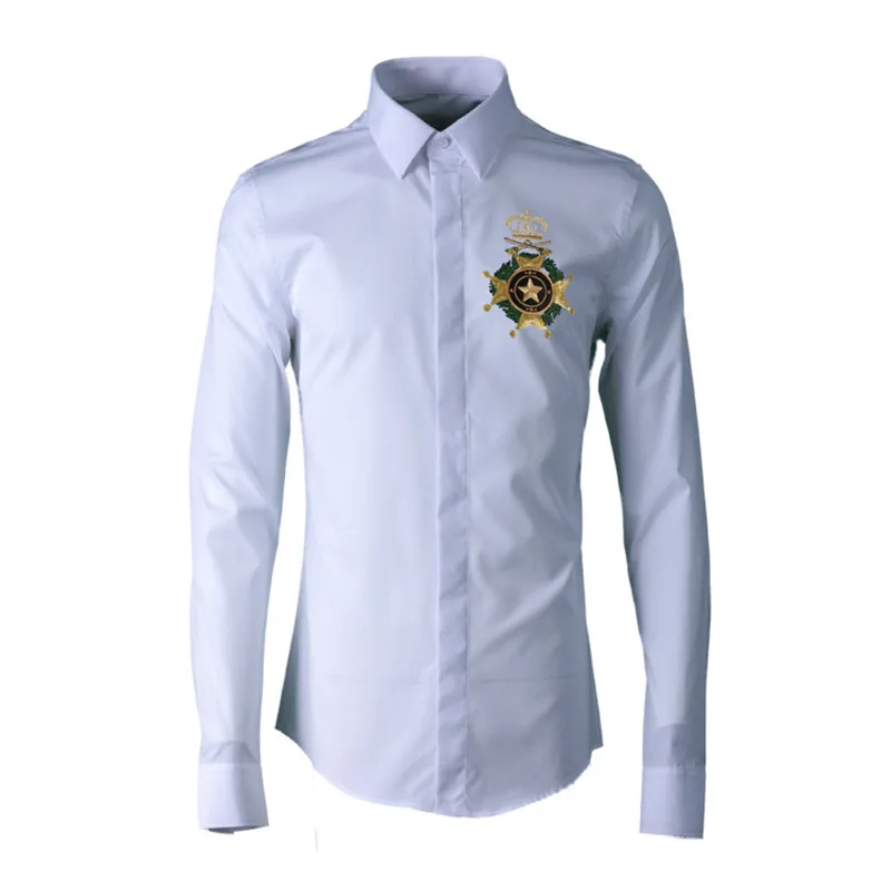 High Quality Luxury Shirt Men 2022 Spring Autumn Embroidery Fashion Men's Fitted Cotton Men Shirts Men's Casual Business Shirts
High Quality Luxury Shirt Men 2022 Spring Autumn Embroidery Fashion Men's Fitted Cotton Men Shirts Men's Casual Business Shirts