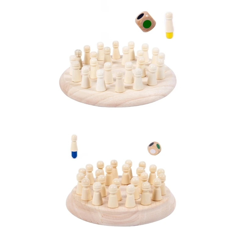 Wooden Memory Chess Board Game Interactive Color-Matching Toy Preschooler Gift Dropship
Wooden Memory Chess Board Game Interactive Color-Matching Toy Preschooler Gift Dropship