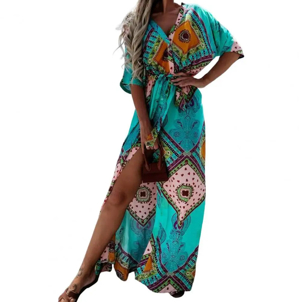 Beach Dress Women Clothing Ethnic Style Deep V Neck Half Sleeve Geometric Print Split Bohemia Maxi Dress for Women 2022 Clothing
Beach Dress Women Clothing Ethnic Style Deep V Neck Half Sleeve Geometric Print Split Bohemia Maxi Dress for Women 2022 Clothing
