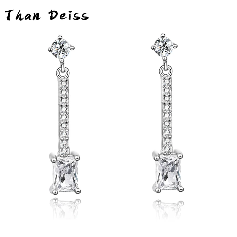 925 Sterling Silver Earrings Simple Square Stone Long Tassel Earrings Inlaid Zirconia ear Wire Temperament Female Models Jewelry
925 Sterling Silver Earrings Simple Square Stone Long Tassel Earrings Inlaid Zirconia ear Wire Temperament Female Models Jewelry