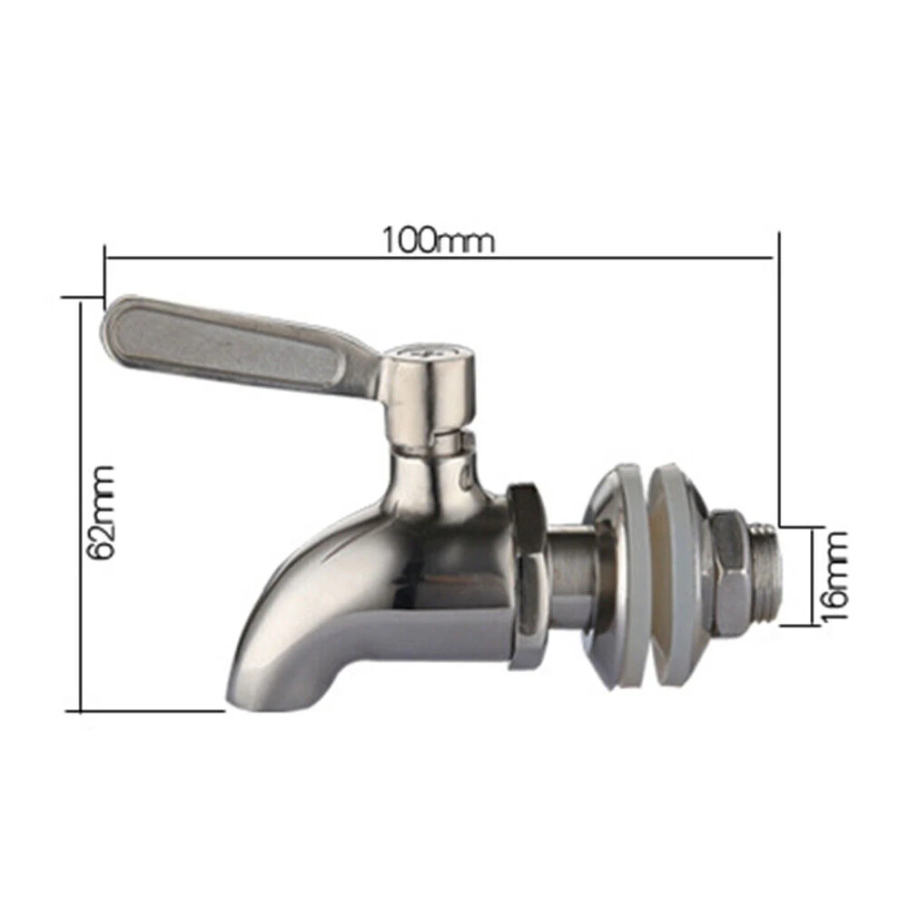 Juice Tap 16mm 1pcs Durable For Wine Jar Beer Gold Silver Stainless Steel Beverage Dispensers 90 Degree Rotating
Juice Tap 16mm 1pcs Durable For Wine Jar Beer Gold Silver Stainless Steel Beverage Dispensers 90 Degree Rotating