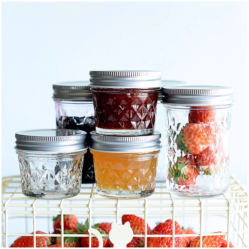 4Pcs Glass Regular Mouth Canning Jars with Lids 100ml 200ml 250ml 300ml Bottles Tins for Jam Honey Dry Food Yogurt Jelly Pudding
4Pcs Glass Regular Mouth Canning Jars with Lids 100ml 200ml 250ml 300ml Bottles Tins for Jam Honey Dry Food Yogurt Jelly Pudding
