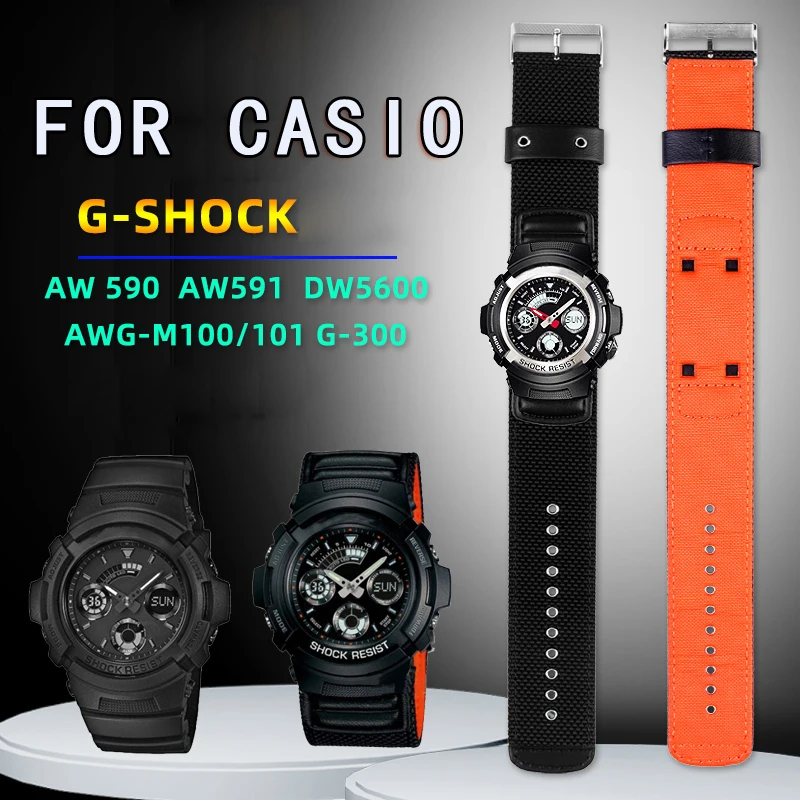 16mm For Casio G-SHOCK AW-591 AW-590 AWG-M100 101 canvas Strap Men Sport Waterproof Replacement Bracelet Band Watch Accessories
16mm For Casio G-SHOCK AW-591 AW-590 AWG-M100 101 canvas Strap Men Sport Waterproof Replacement Bracelet Band Watch Accessories
