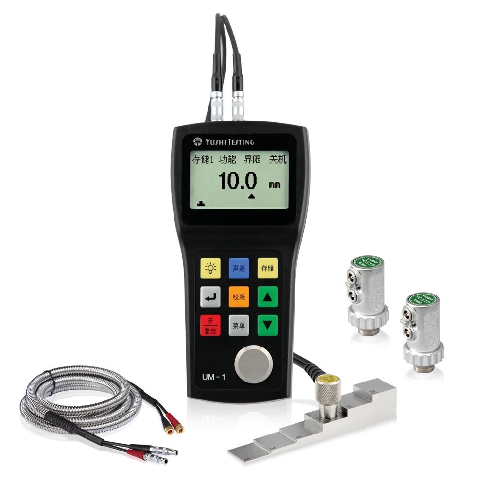 YUSHI UM-1D 0.1mm digital ultrasonic thickness gauge meter steel iron thickness testing through coating NDT manufacturer
YUSHI UM-1D 0.1mm digital ultrasonic thickness gauge meter steel iron thickness testing through coating NDT manufacturer