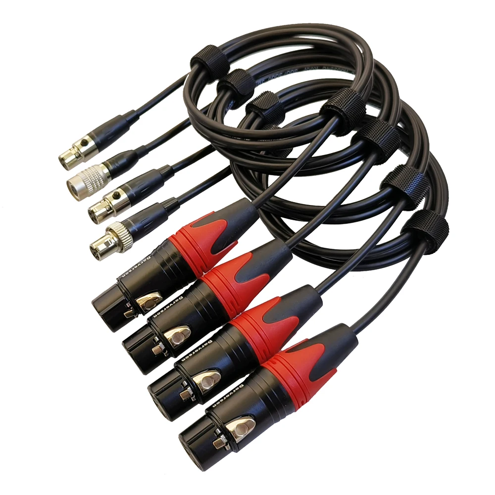 3.5mm 4pin mini XLR microphone cable for Shure Sennheiser AKG SONY Audio Technica Mipro transmitter wireless mic system
3.5mm 4pin mini XLR microphone cable for Shure Sennheiser AKG SONY Audio Technica Mipro transmitter wireless mic system