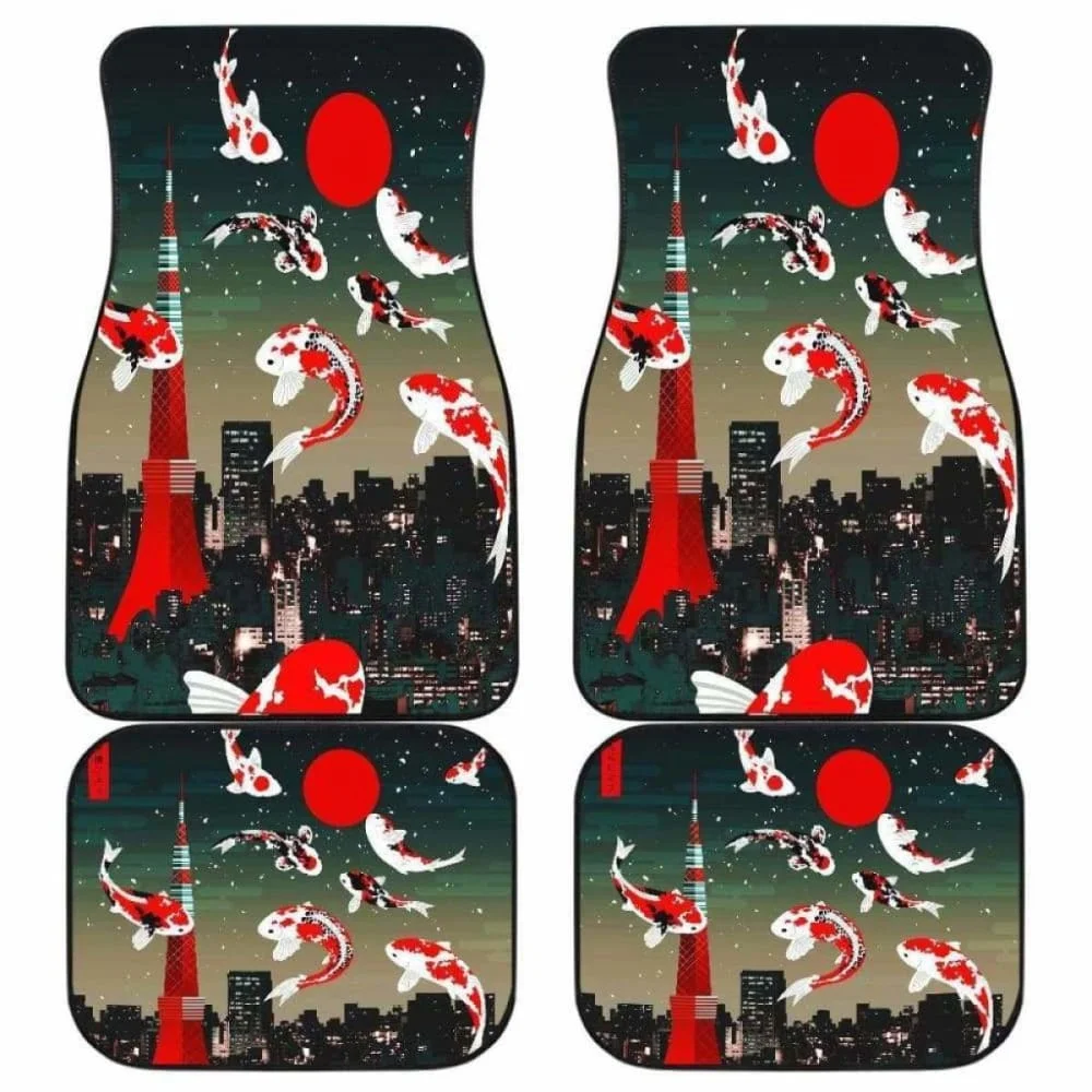 Koi Fish All Protective Car Floor Mats Heavy Carpet Front and Rear Full Set 4PCs Pack for Car SUV
Koi Fish All Protective Car Floor Mats Heavy Carpet Front and Rear Full Set 4PCs Pack for Car SUV