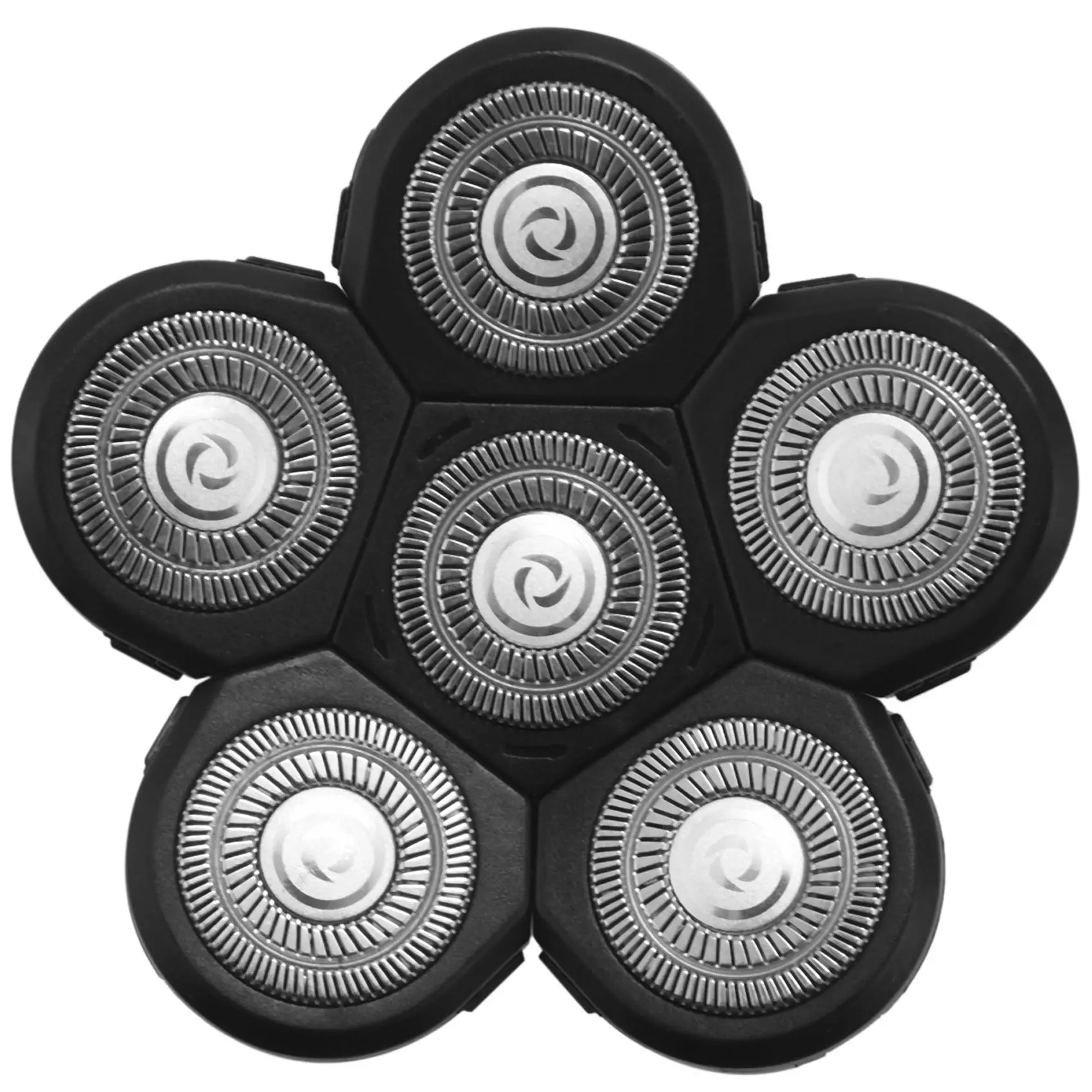 Бритвенные головки 6 в 1, 6 лезвий, сменные лезвия для бороды, для облысения, электробритвы 6D, аксессуары для мужчин, для лица