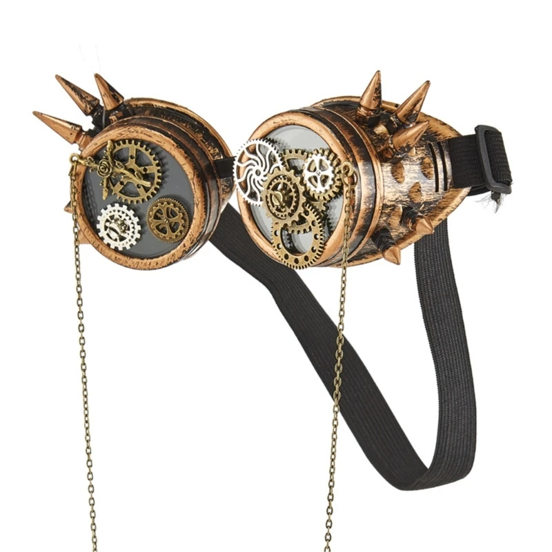 Steampunk Goggles Glasses Victorian Style Rivets Gears Glasses Gothic Festival Rave Glasses Halloween Cosplay-Costumes
Steampunk Goggles Glasses Victorian Style Rivets Gears Glasses Gothic Festival Rave Glasses Halloween Cosplay-Costumes