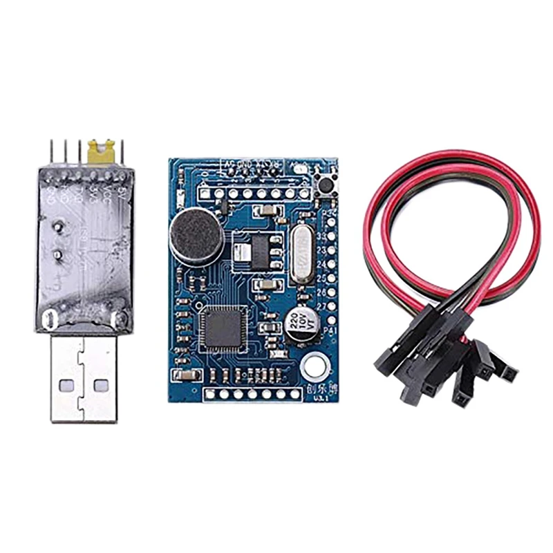 LD3320 Speech Recognition Module Development Board With DA Converter Microphone Audio Output Speaker LD3320A For Arduino 
LD3320 Speech Recognition Module Development Board With DA Converter Microphone Audio Output Speaker LD3320A For Arduino