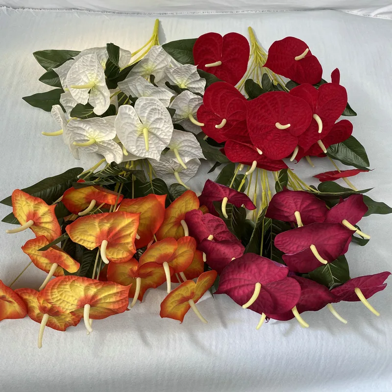 Artificial Flannel Fake Flowers Simulation Anthurium Bouquet Wedding Photography Props Home Hotel Flower Arrangement Decoration
Artificial Flannel Fake Flowers Simulation Anthurium Bouquet Wedding Photography Props Home Hotel Flower Arrangement Decoration