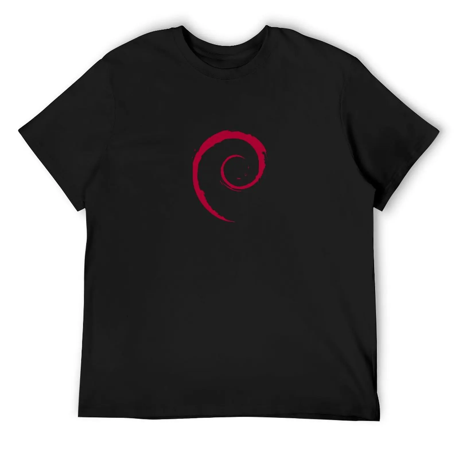 Официальная футболка с логотипом Debian Spiral Swirl Linux быстросохнущая мужская