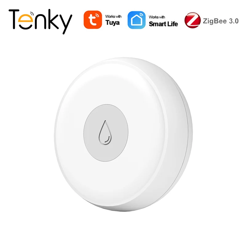 

Tuya ZigBee Water Leak Detector Flood Sensor Flood Overflow Alert Security Alarm System Smart Life App Remote Control Monitoring