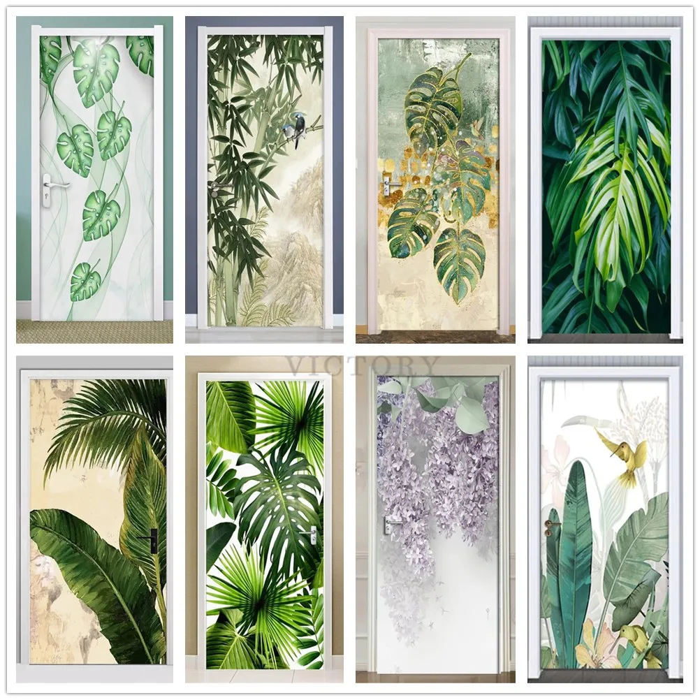 Green Leaf Plants Door Sticker 3D Self-Adhesive Photo Wallpaper for Door Bedroom Entrance Poster Decal Home Design Door Cover
Green Leaf Plants Door Sticker 3D Self-Adhesive Photo Wallpaper for Door Bedroom Entrance Poster Decal Home Design Door Cover