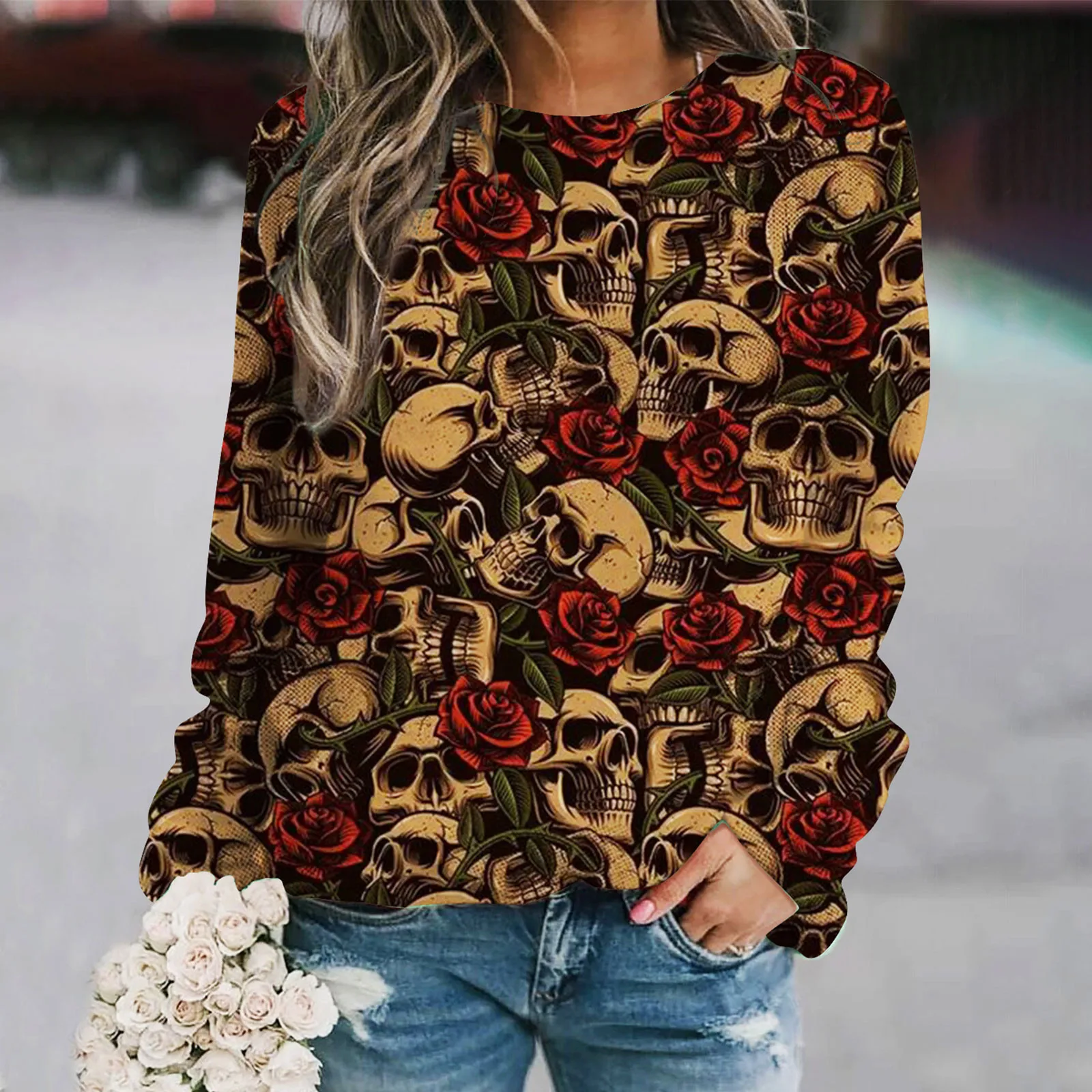 Solid Womens Hoodie Women Casual Pullover Halloween Print Round Neck Long Sleeve Hooded Sweatshirt Top Color Striped Hoodie
Solid Womens Hoodie Women Casual Pullover Halloween Print Round Neck Long Sleeve Hooded Sweatshirt Top Color Striped Hoodie