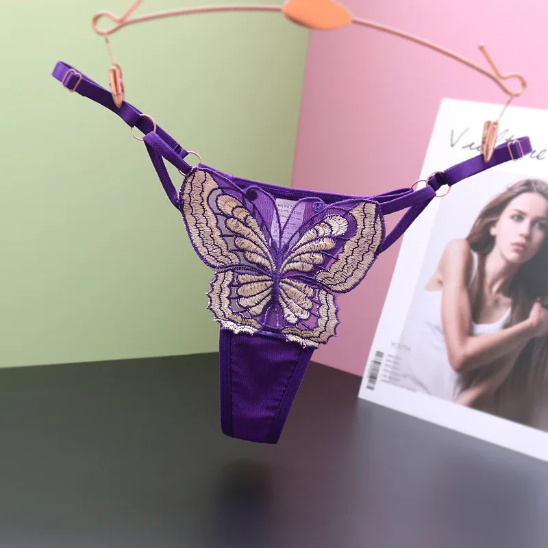 New Sexy Erotic Lingerie Ladies Panties T-Back Butterfly G-String Thongs Women's Charming Underwear
New Sexy Erotic Lingerie Ladies Panties T-Back Butterfly G-String Thongs Women's Charming Underwear