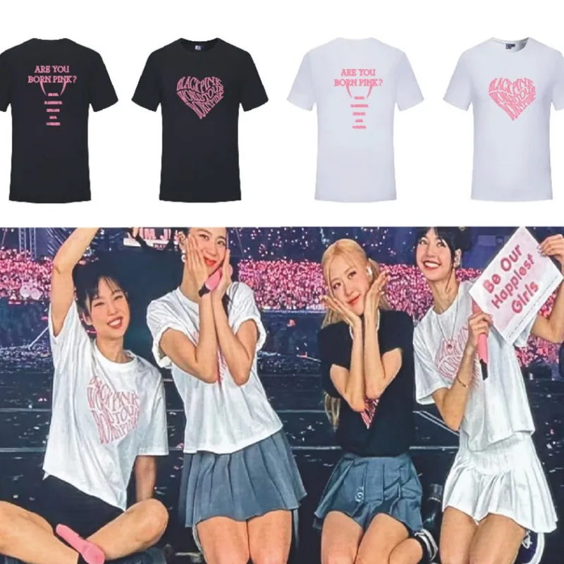 Kpop Fashion T-Shirt Korean Style Blackpinks Short Sleeve Shirt Y2k Summer Top K Pop Clothes Idols Unisex Sweatshirts Tracksuits
Kpop Fashion T-Shirt Korean Style Blackpinks Short Sleeve Shirt Y2k Summer Top K Pop Clothes Idols Unisex Sweatshirts Tracksuits