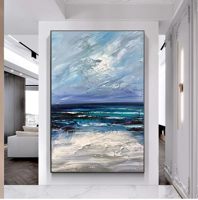Hand-painted Oil Painting Decorative Painting Sea Living Room Hanging Painting Office Mural Large Size Canvas Frameless
Hand-painted Oil Painting Decorative Painting Sea Living Room Hanging Painting Office Mural Large Size Canvas Frameless