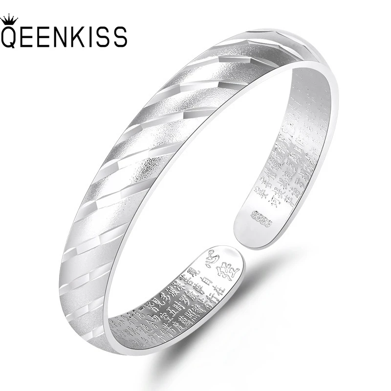 QUEENKISS BT6161 Fine Jewelry Wholesale Fashion WomanGirl BestieMother Birthday Wedding Gift Meteor Plain Silver Bracelet Bangle
QUEENKISS BT6161 Fine Jewelry Wholesale Fashion WomanGirl BestieMother Birthday Wedding Gift Meteor Plain Silver Bracelet Bangle