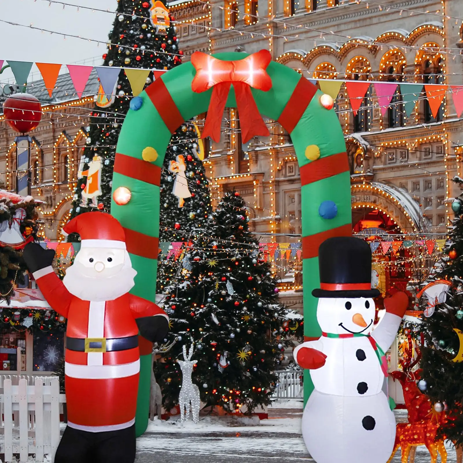 8 футов, надувная АРКА Санта-Клауса и снеговика со светодиодной подсветкой, праздничная надувная АРКА для украшения сада и двора на открытом воздухе
8 футов, надувная АРКА Санта-Клауса и снеговика со светодиодной подсветкой, праздничная надувная АРКА для украшения сада и двора на открытом воздухе