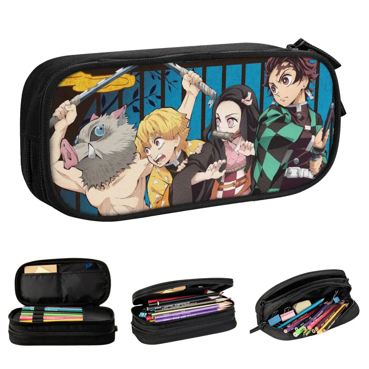 Classic Demon Slayer Pencil Case Kimetsu No Yaiba Anime Pencil Pouch Pen for Student Large Storage Bag Office Zipper Stationery
Classic Demon Slayer Pencil Case Kimetsu No Yaiba Anime Pencil Pouch Pen for Student Large Storage Bag Office Zipper Stationery